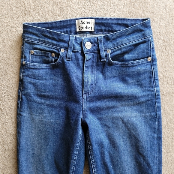 Acne Studios Skin 5 Ocean cropped skinny jeans size 25 - Picture 4 of 13